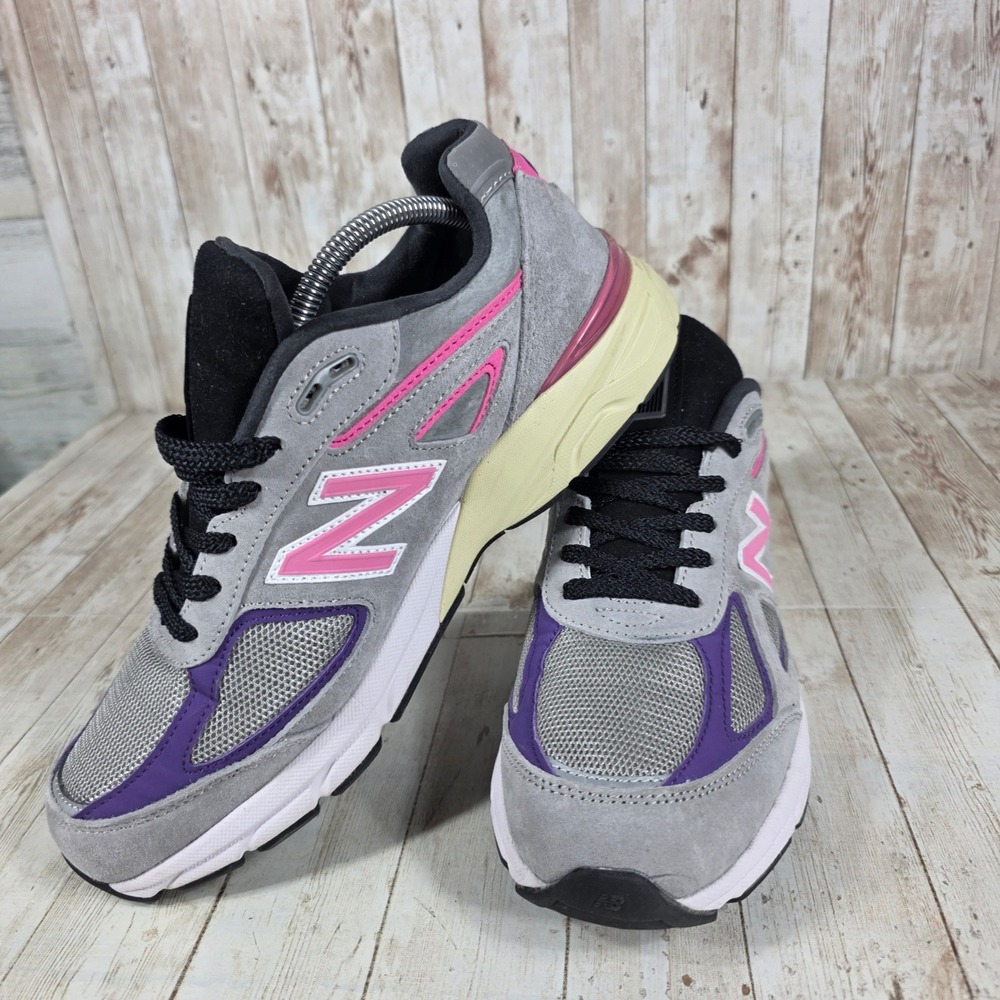 New Balance 990v4 Kith Rose Sneakers Gray Purple Pink Mens Size 12 Comfort Shoes - Picture 5 of 8